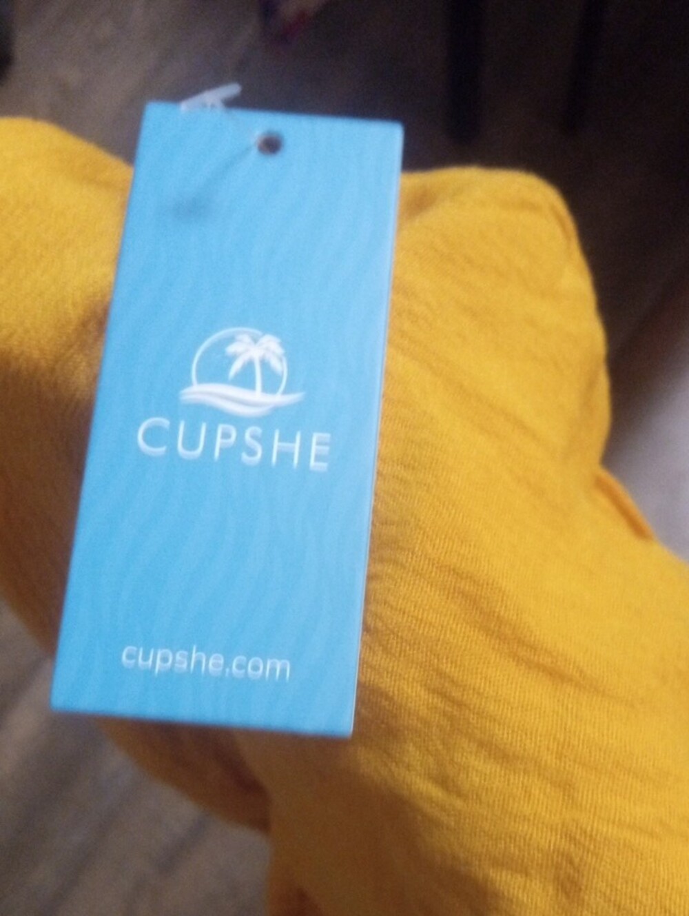 Cupshe Bright Mustard Yellow V-Neck Romper - Picture 3 of 3